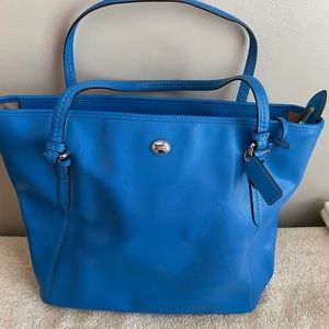 Blue Coach Handbag